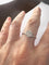 Bague 54 Bague contemporaine en or et diamants 58 Facettes Q121B(738)