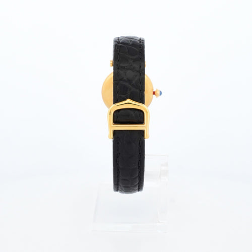 Montre Cartier Must Vendôme - Gold circle dial - SM 58 Facettes