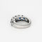 Bague 54.5 Bague jonc or blanc, diamants et saphir 58 Facettes 240817