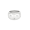 Bague 53 CHANEL-Bague jonc bombé gravé vintage en argent 58 Facettes LMB-264