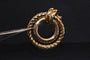 Boucles d'oreilles Boucles d'oreilles doubles créoles dorées 58 Facettes