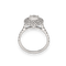 Bague 50 Solitaire Or Gris et Diamant 58 Facettes