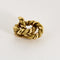 HERMES - GEORGES LENFANT- Rare Paire de boucles d'oreilles en or jaune tressé.