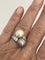 Bague 47.5 Bague Toi & Moi Or Gris, Perles Akoya et Tahiti, Diamants 58 Facettes LOT 6392