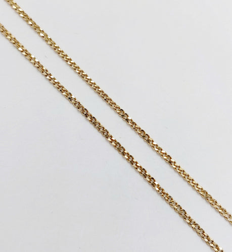 Collier Chaîne - Chaîne gourmette vintage en or 18k 44 cm 58 Facettes A06575
