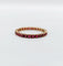 Bague 50 Alliance américaine or rubis ronds (circa 1950) 58 Facettes A05473