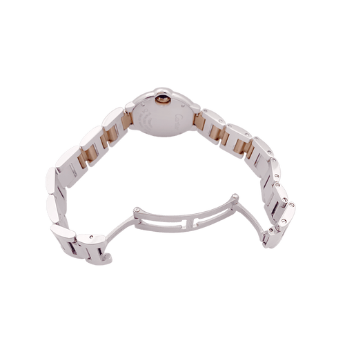 Montre Montre Cartier, "Ballon Bleu de Cartier", acier, or rose, diamants. 58 Facettes 34378