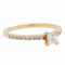 Bague 53 Bague Solitaire Or rose Diamant 58 Facettes 578722RV