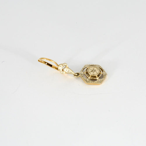 Boucles d'oreilles Paire de pendants d'oreilles, vers 1900, travail français 58 Facettes