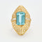 Bague 52 Bague Marquise Aigue Marine Diamants 58 Facettes