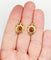 Dormeuses antique or rose 18k étoile et pierres rouges (circa 1900) 58 Facettes A05839