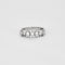 Demi-alliance en or rhodié et diamants 58 Facettes 240251