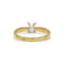 Bague 54 Solitaire or jaune diamant 58 Facettes 220567R