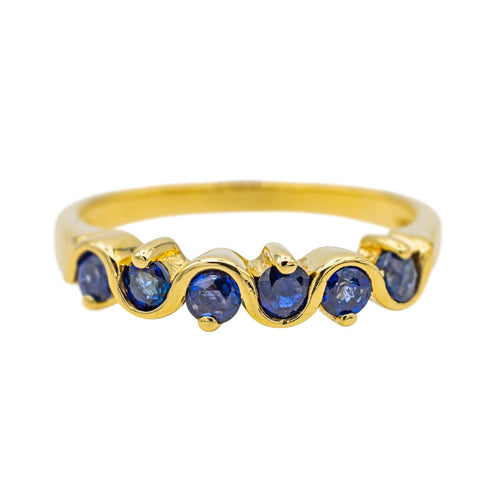 Bague 55 Bague Or jaune Saphir 58 Facettes 3428108CN