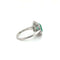 Bague 53 Bague Marguerite Or blanc Émeraude 1,69 carats et Diamants 58 Facettes 1.0000493/1
