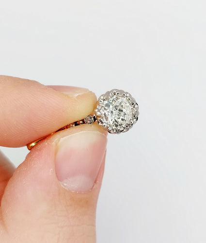 Pendentif Pendentif antique taille ancienne en or 18k et platine et diamants 58 Facettes A06669