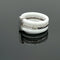 Bague 53 GUY LAROCHE - Bague en céramique blanche et or gris sertie de diamant 58 Facettes