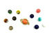 56 GILBERT ALBERT - Bague or jaune et billes interchangeables 58 Facettes