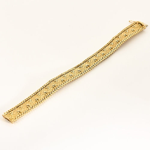 Bracelet souple en Or jaune 18k