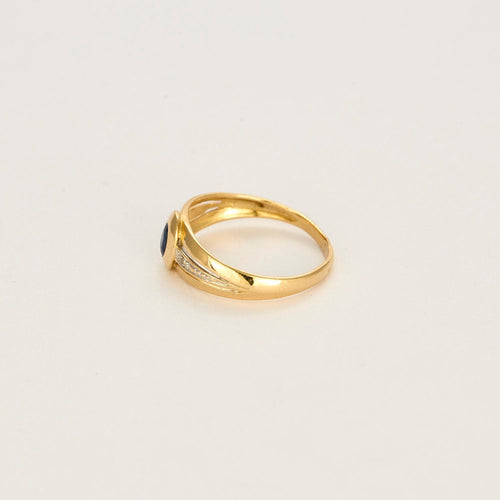 Bague 54.5 Bague Union or jaune, saphir 58 Facettes LP884/13