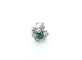 Bague 57 Bague en or blanc avec émeraude et diamants 58 Facettes