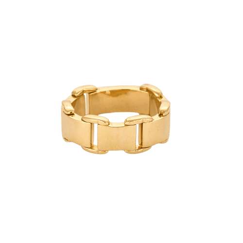 Bague 61 Bague souple or jaune 58 Facettes EL001