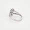 Bague 59 Bague Toi et Moi en or blanc, diamants noirs et blancs 58 Facettes 240515