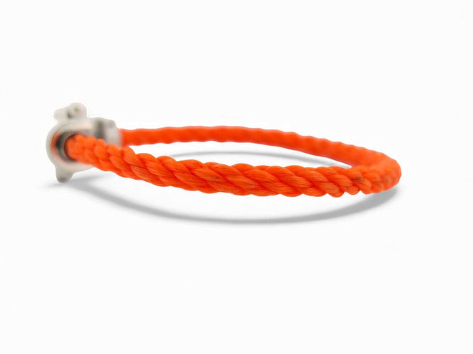 Bracelet bracelet FRED force 10 gm 0b0005 manille en or blanc 18k 2 cordons 58 Facettes 271113