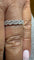 Bague 51 Demi alliance or blanc diamants 58 Facettes