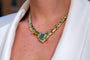Collier Collier Maille haricot Or jaune Emeraude, Diamant 58 Facettes 4013232CN