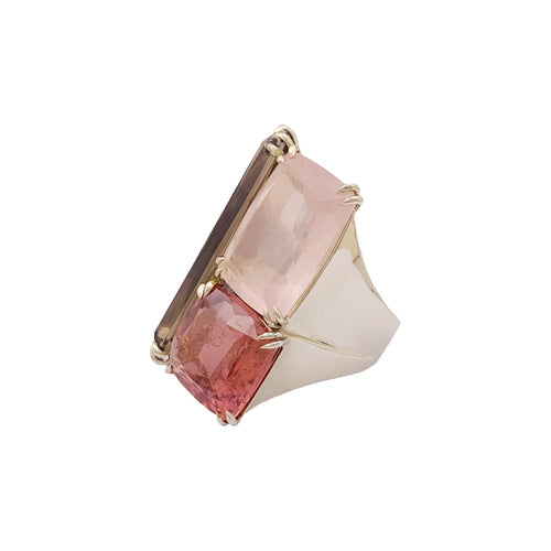 Bague 56 Bague H.Stern, collection "Cobblestones", or noble, pierres de couleur. 58 Facettes 34834