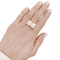 Bague 65 Bague Tank en or jaune, platine, diamants 58 Facettes 34450