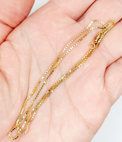 Collier Chaine vintage or 18k mailles vénitiennes 42 cm 4,92 gr 58 Facettes A05968