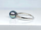 Bague 53 Bague en or blanc, perle de Tahiti et diamants 58 Facettes AB516