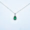 Collier Collier Or gris pendentif goutte Emeraude et Diamants 58 Facettes 240 539