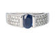 Bague 55 Bague diamants et saphir 58 Facettes 4022
