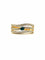 Bague 54 Bague vintage en or 18 carats diamants 8/8 et saphir 58 Facettes