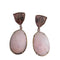 Boucles d'oreilles Boucles d'oreilles en argent sterling ornées de jade lavande, de tourmalines roses et de saphirs roses. 58 Facettes T549