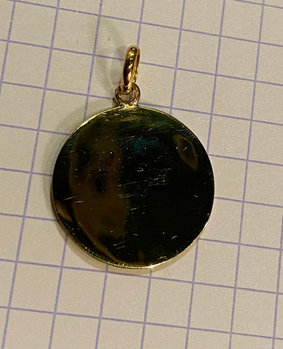 Pendentif Médaille or jaune Saint Michel, signée L.Tricard, vers 1930 58 Facettes AB481