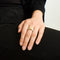 Bague 53 Bague Platine & Citrine 58 Facettes ALGU14