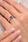 Bague 55 Solitaire en or blanc avec tanzanite 58 Facettes 50122