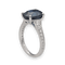 Bague 53 Bague en or gris saphir et diamants brillants 58 Facettes