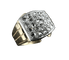 Bague 58 Bague modèle Tank d'époque 1940/50 deux ors diamants 58 Facettes