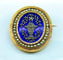 Broche Broche en or jaune , perles fines, diamants, émail bleu vers 1860 58 Facettes AB440