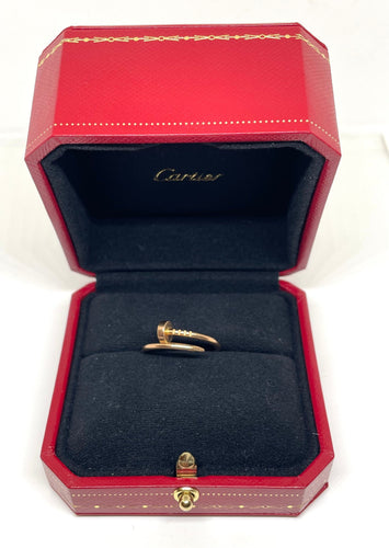 Bague 56 Cartier - Bague « juste un clou » or rose PM 58 Facettes