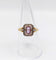 Bague 55 Bague pompadour or jaune, platine, améthyste et diamants taille rose (circa 1910) 58 Facettes A05298