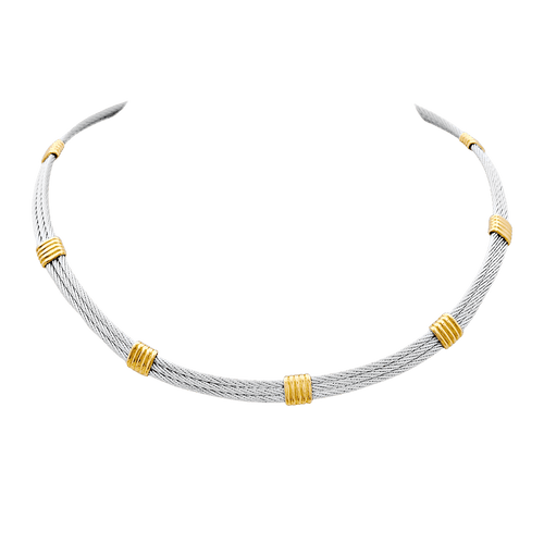 Collier Collier Fred vintage "Force 10", or jaune, acier. 58 Facettes 34733