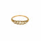 Bague 61.5 Bague jaretière or jaune et diamants 58 Facettes ROD3554