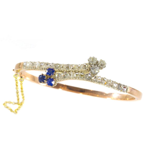 Bracelet Traverser les époques : la grandeur d'un bracelet en saphir victorien 58 Facettes 21182-0525