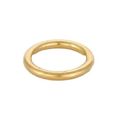 Bague 55,5 Anneau bombé en or jaune 58 Facettes ROM1444